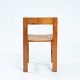 Minimalist vintage pine dining chairs with visible joints,The Netherlands,