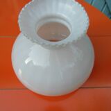 Suspension, white opaline globe, early XX th century