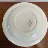 Hollow round dish sarreguemines art nouveau