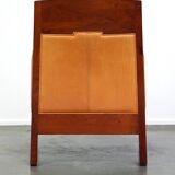 Fauteuil design artdeco en cuir de vache. grand confort et détails uniques