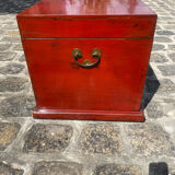 Large red laqué chest
