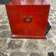Large red laqué chest