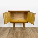 Large Mid-century design wooden bedside table