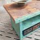 Industrial workbench steel green kitchen or bathroom furniture