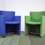 2 Chaises italiennes Fauteuil Centro Progetti Tecno Modèle S148