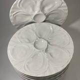 Lot de 6 Assiettes à Huîtres Pillivuyt