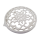 Old trifle, white enamelled cast iron, geometric decoration