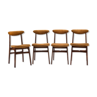 Ensemble de 4 chaises de type 200-190 par R. T. Hałas