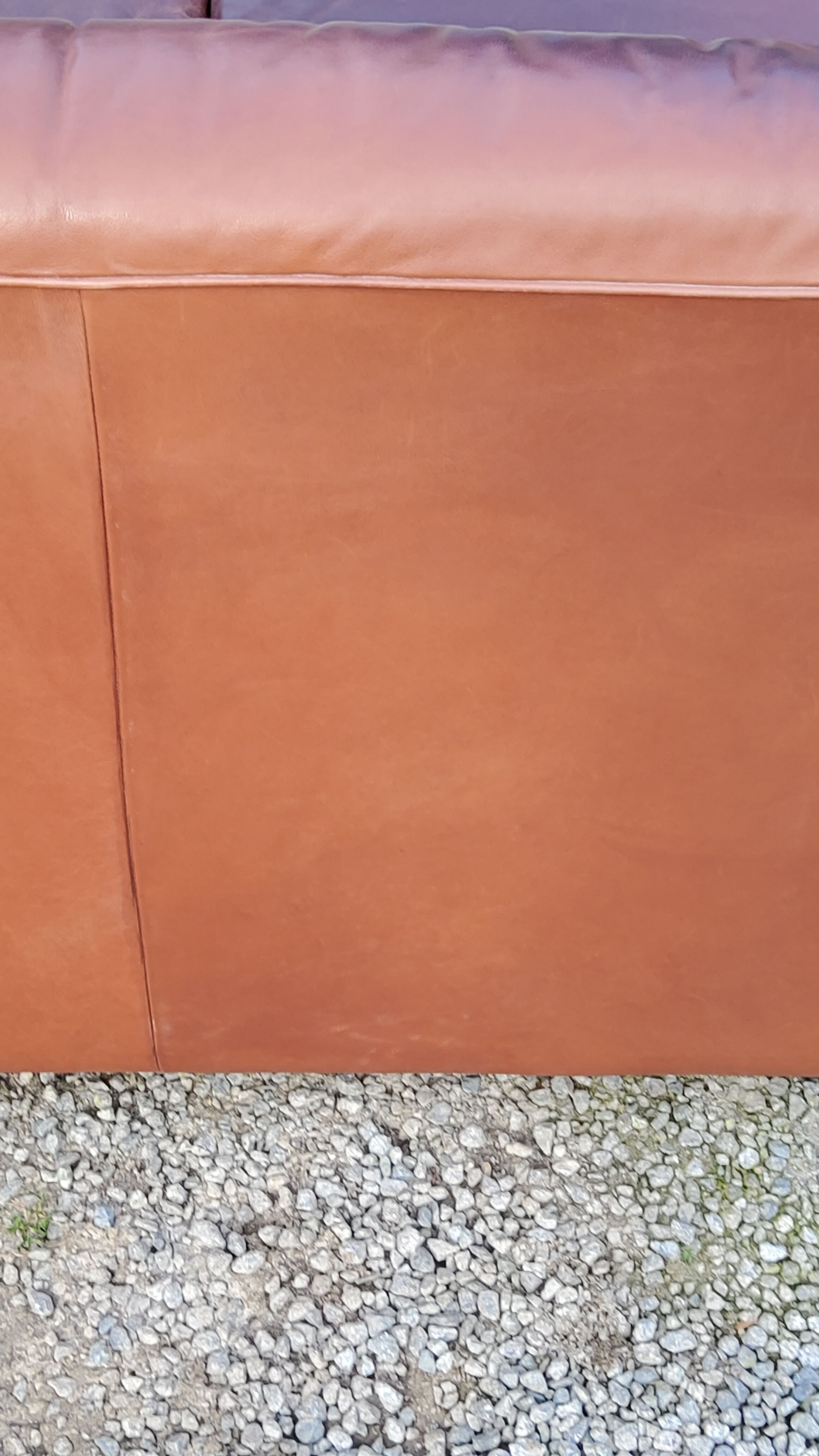 Pair of armchairs and De Sede sofa in cognac leather from the 70s/80s