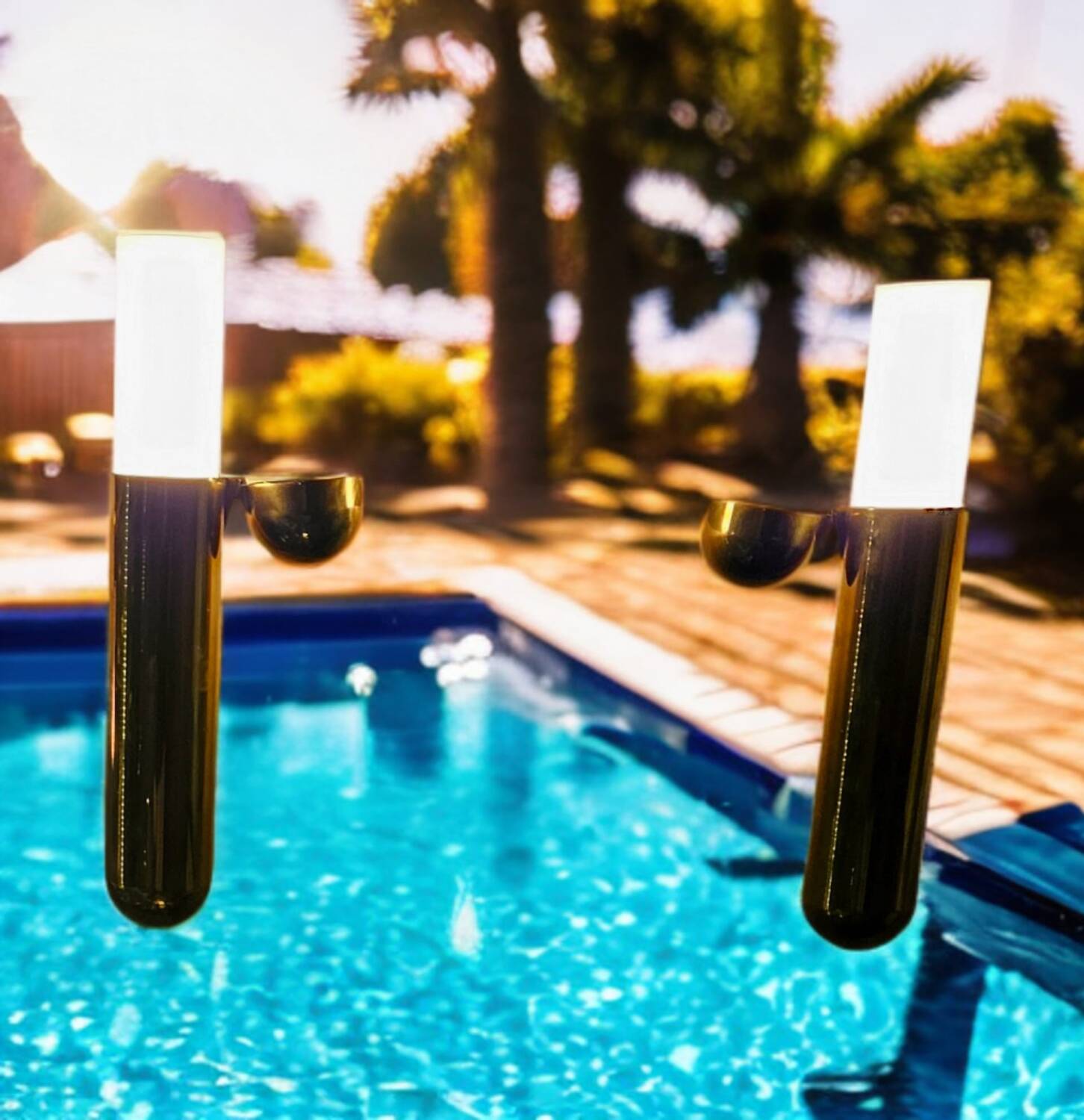 Pair of designer wall lights