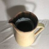 Old Accolay ceramic beige ceramic jug intage