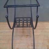 Metal and glass console