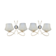Pair double appliques Arlus, vintage, 50s
