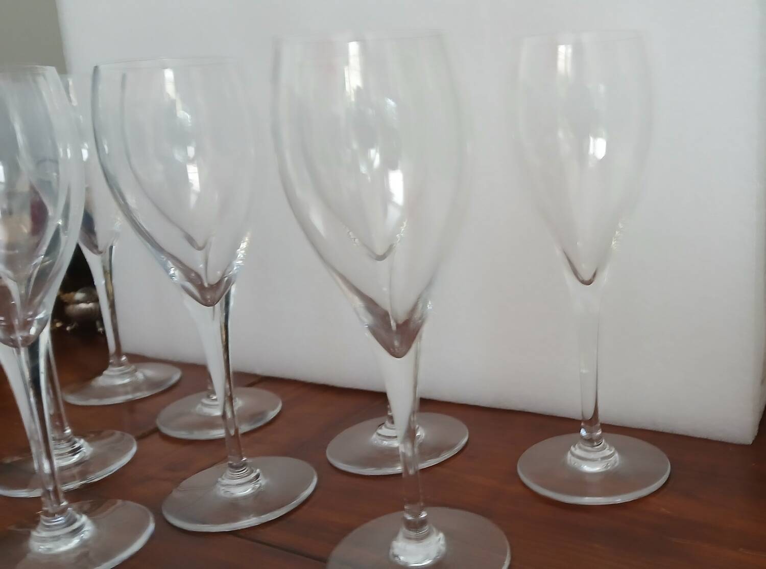 8 Baccarat water glasses signed Saint Remy model
