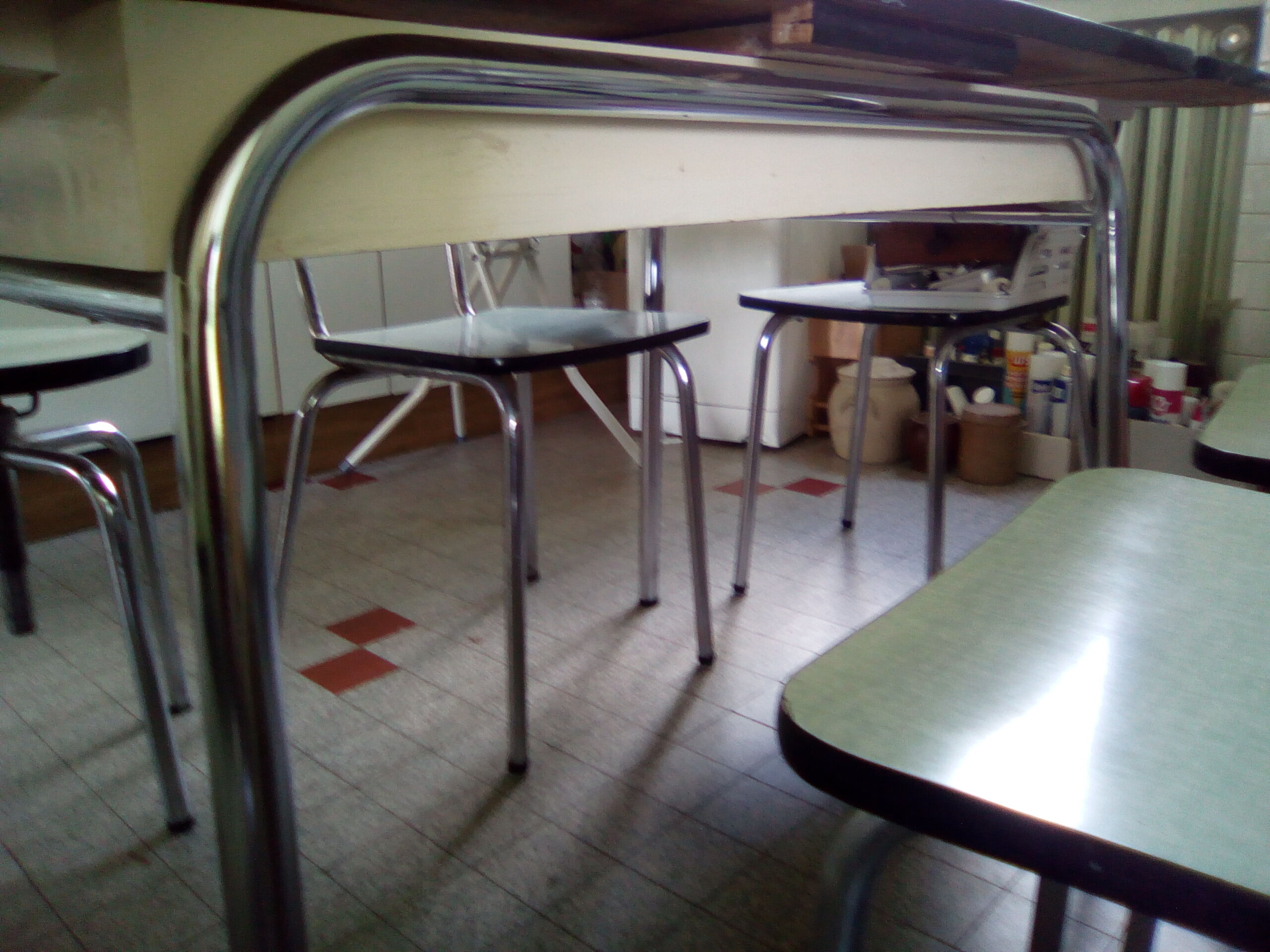 Vintage dining table and seats late 50's