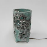 Vintage table lamp, lava ceramic
