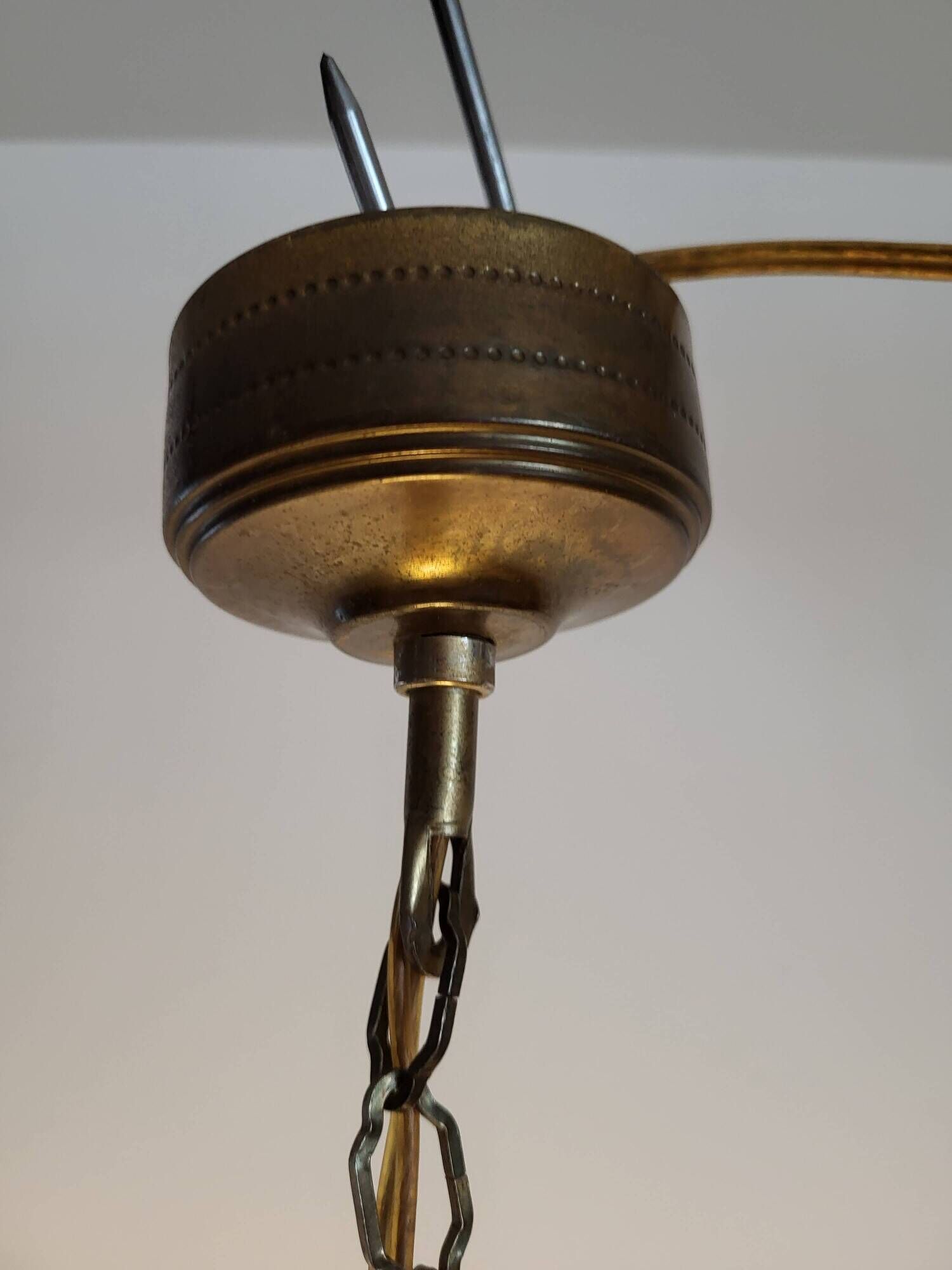 Lampe à main art déco en glaçure d’uranium; symmetrisch gelijnd, Belgique