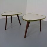 Mid-Century German Tripod Flower Side Tables, 1960s, Set of 2