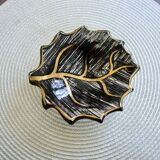 Black and gold leaf cup