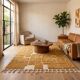 Traditional pure wool mustard rug 150/250 cm