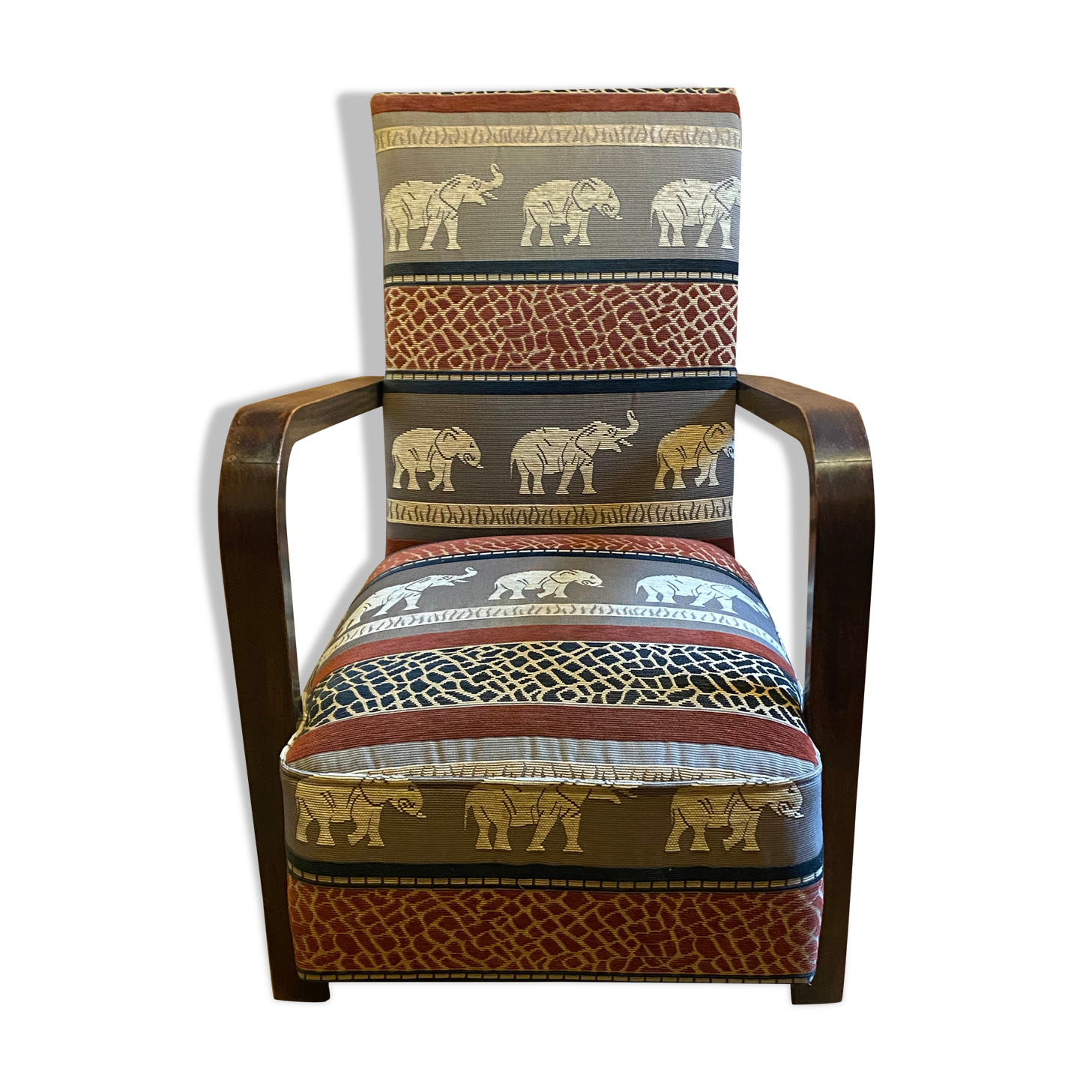 Fauteuil aux éléphants, années 40