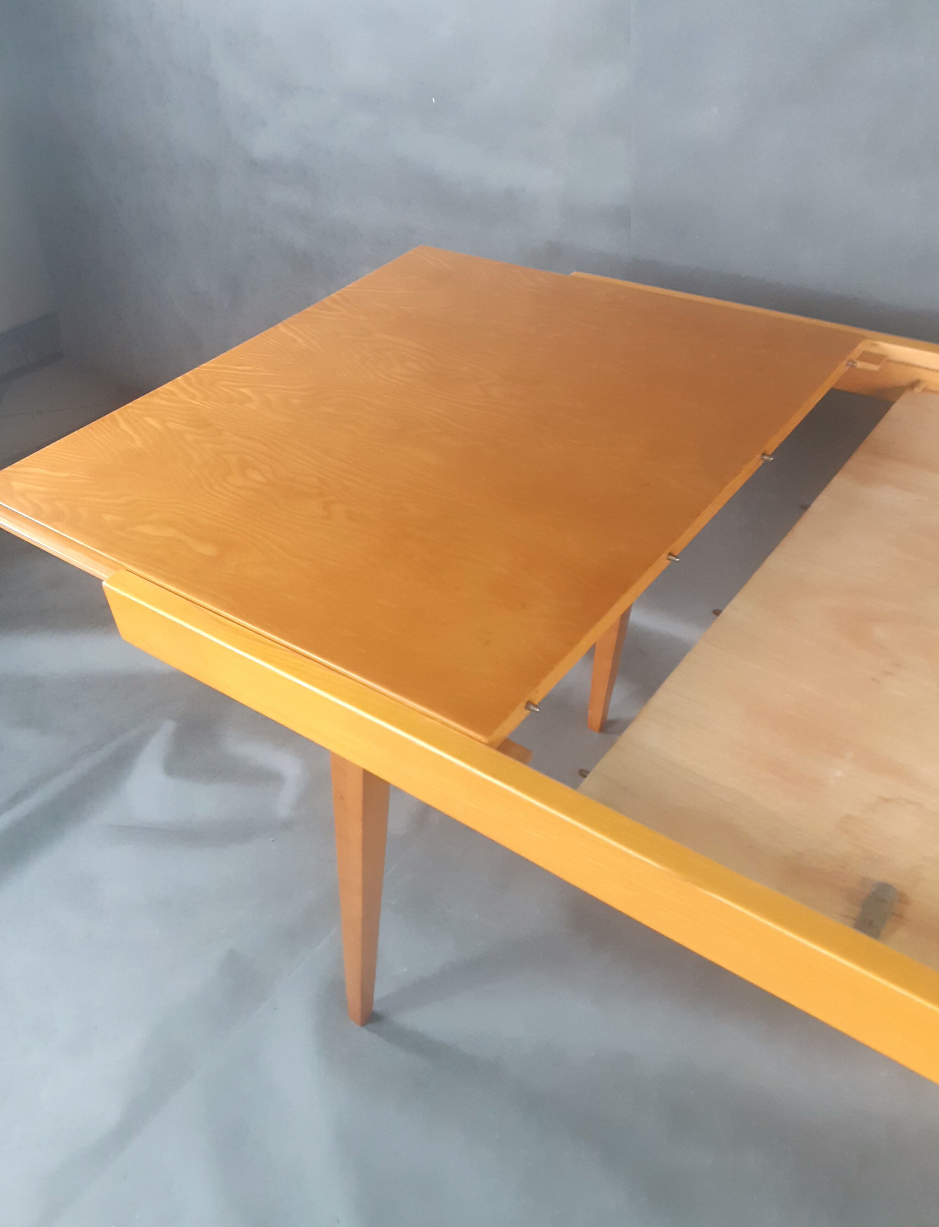 Extension Table in Ash František Jiràk by Tatra vintage Czech 1960s