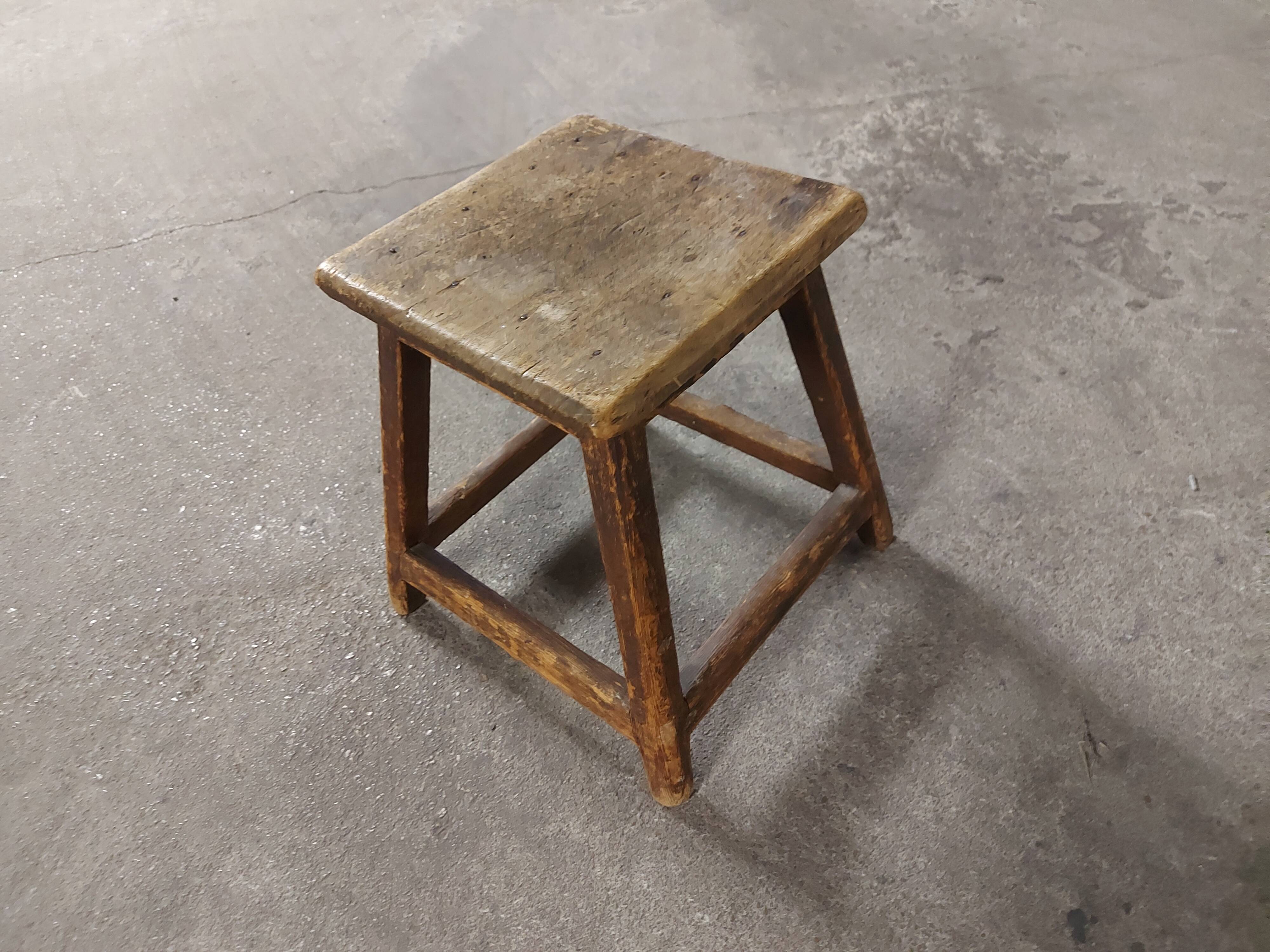 Vintage wooden stool