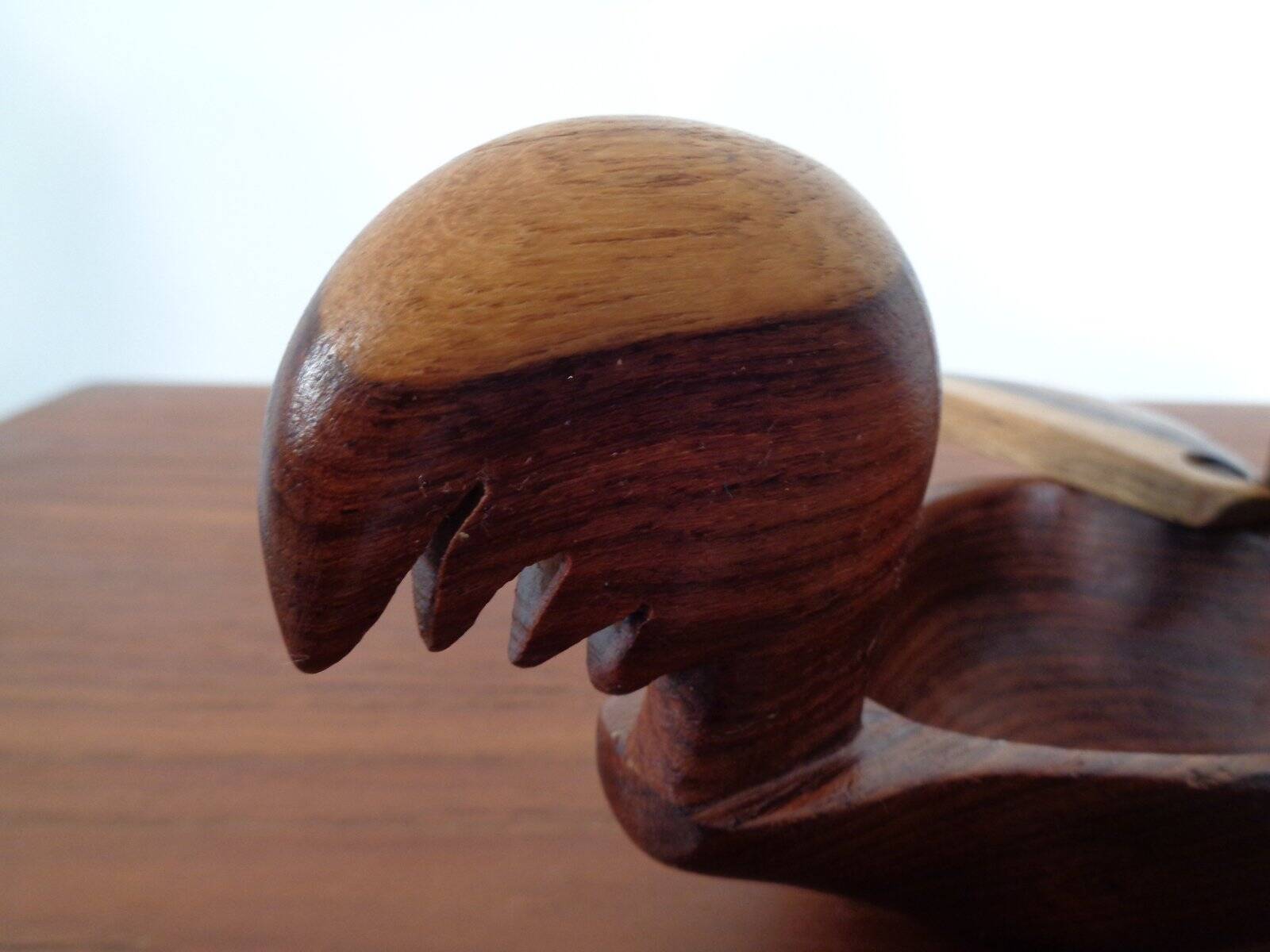 Danish Filigree Teak, Oak, and Rosewood Box, 1960s