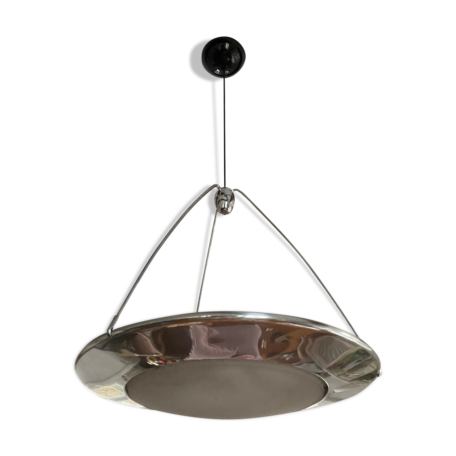 Pendant lamp Mira S Ezio Didone for Arteluce space age