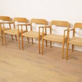 6 x Niels Otto Moller dining chairs | Model 56 | Oak | Restored