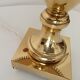 Art deco living room lamp in golden brass from the 1950s