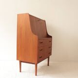 Vintage Danish teak secretary, Tibergaard by Gunnar Nielssen