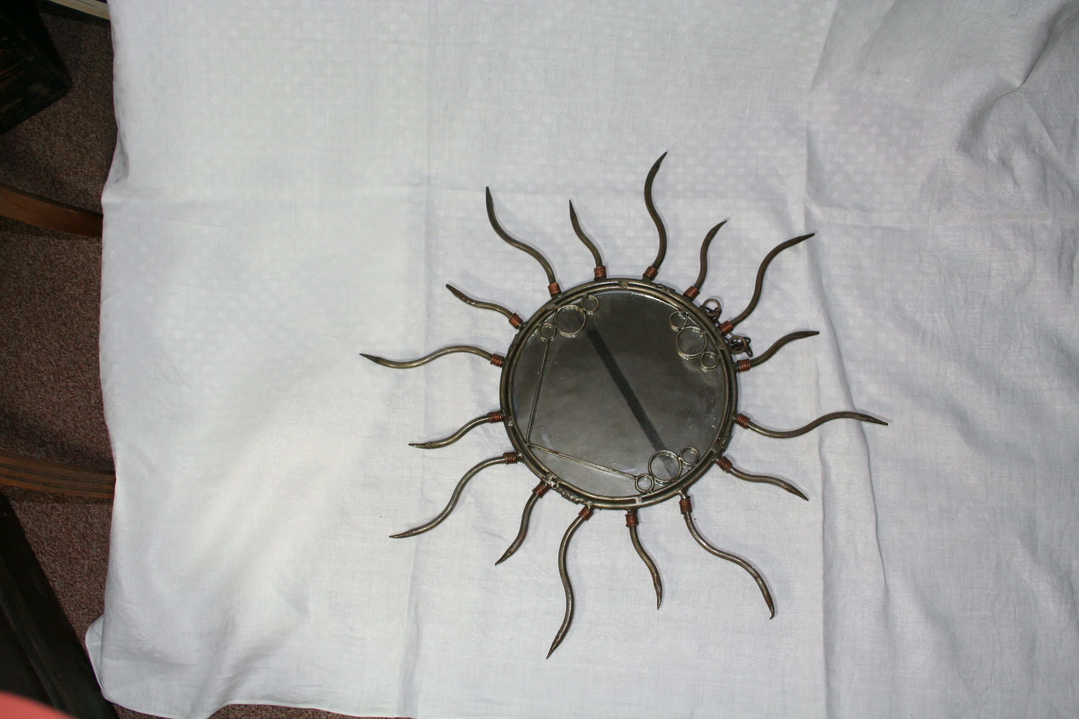 Sun metal mirror 20cm