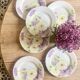 Lot de 6 assiettes plates anciennes - Reine Marguerite de KG Lunéville -