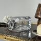 Crystal carafe and 4 glasses Daum France.