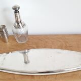 Silver and crystal liquor service