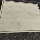 Yellow and green patinated coffee table by a local artist