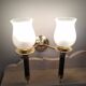 Pair of vintage 50s wall lights, 2 sconces