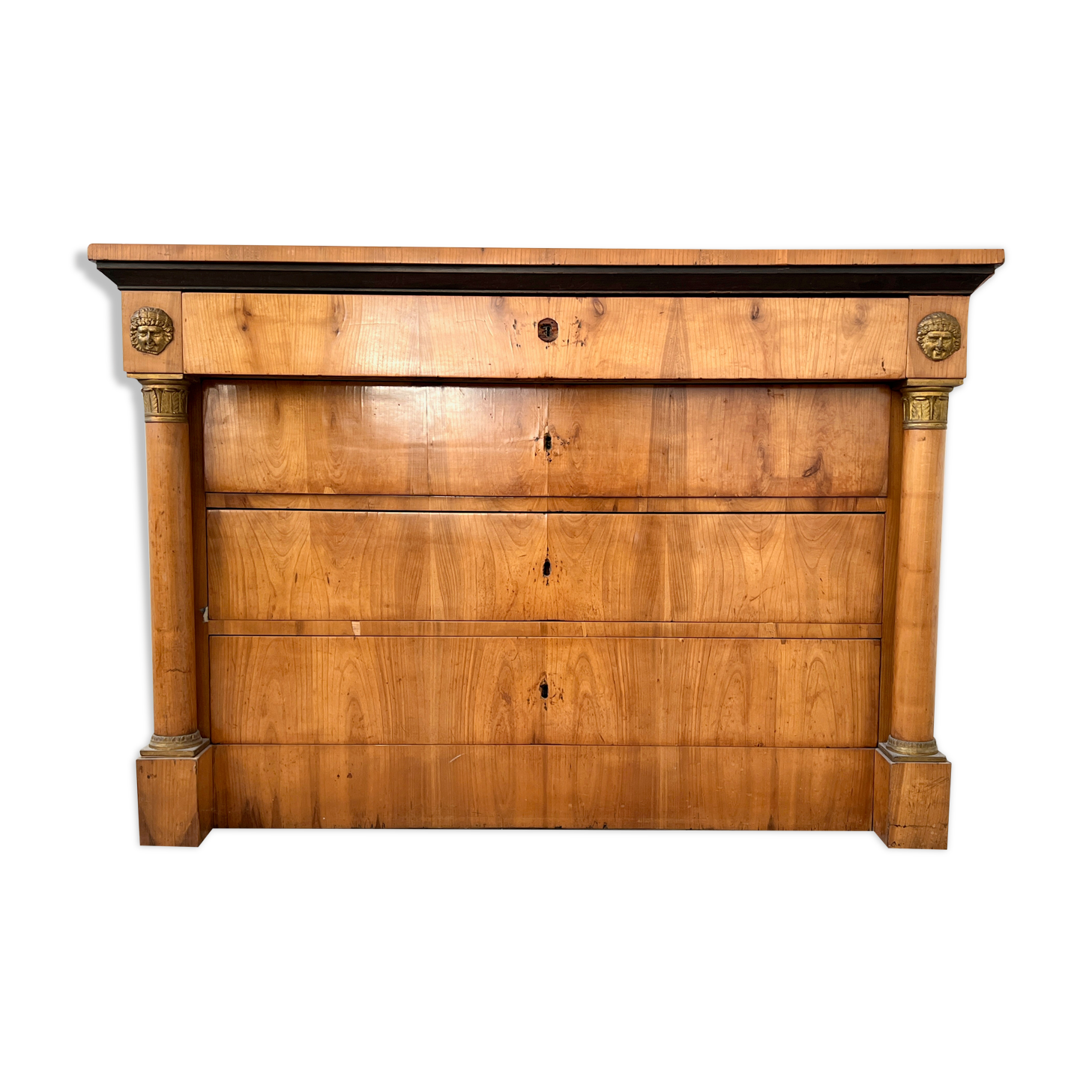 Commode Biedermeier en placage de merisier circa 1830