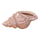 Vintage shell pot cover in pink pearly ceramic