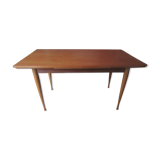 Table veneered teak 1965 with extensions