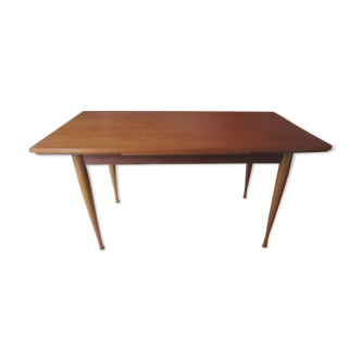 Table veneered teak 1965 with extensions