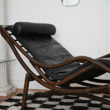 Rattan chaise longue
