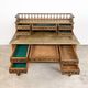 Antique carved oak breton desk France 19th century