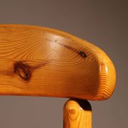 Six Dining Chairs in Pine Wood | Italy 1980s
