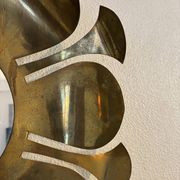 Miroir en laiton doré, 1970