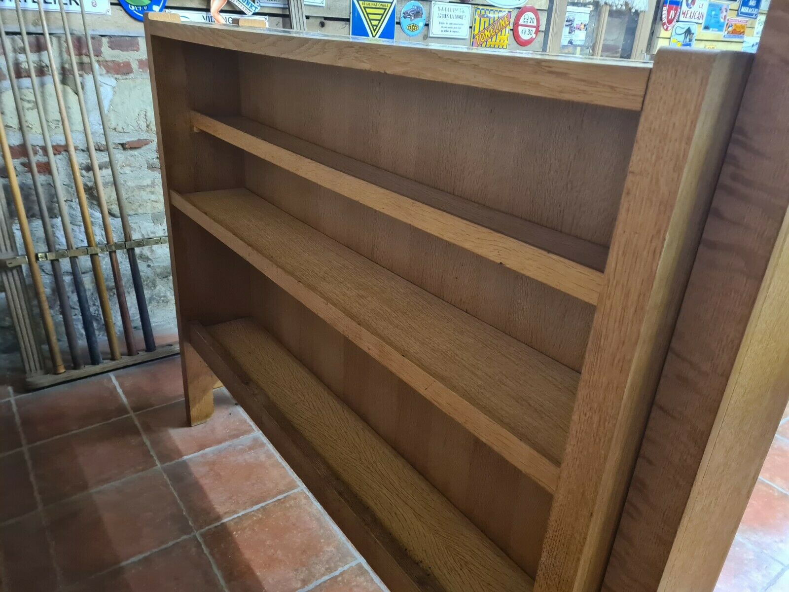 Vintage oak bar Guillerme et Chambron