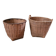 Duo de cache-pots en osier – France 1970-1980