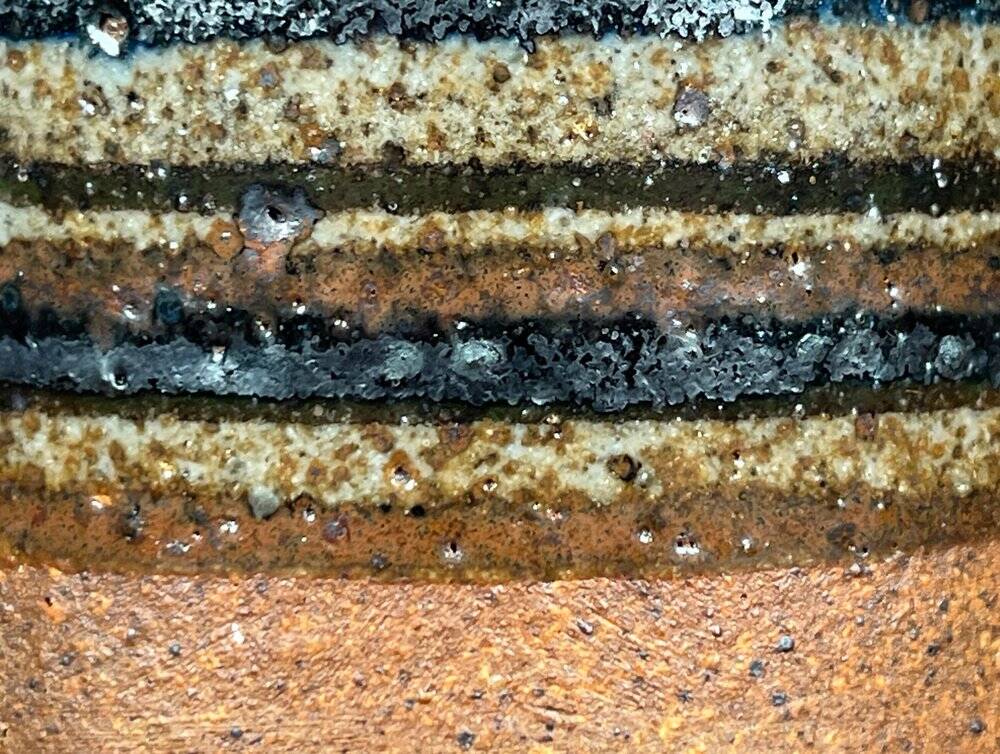 Mid-century Danish studio pottery vase from Salling Pottery, 1960s.