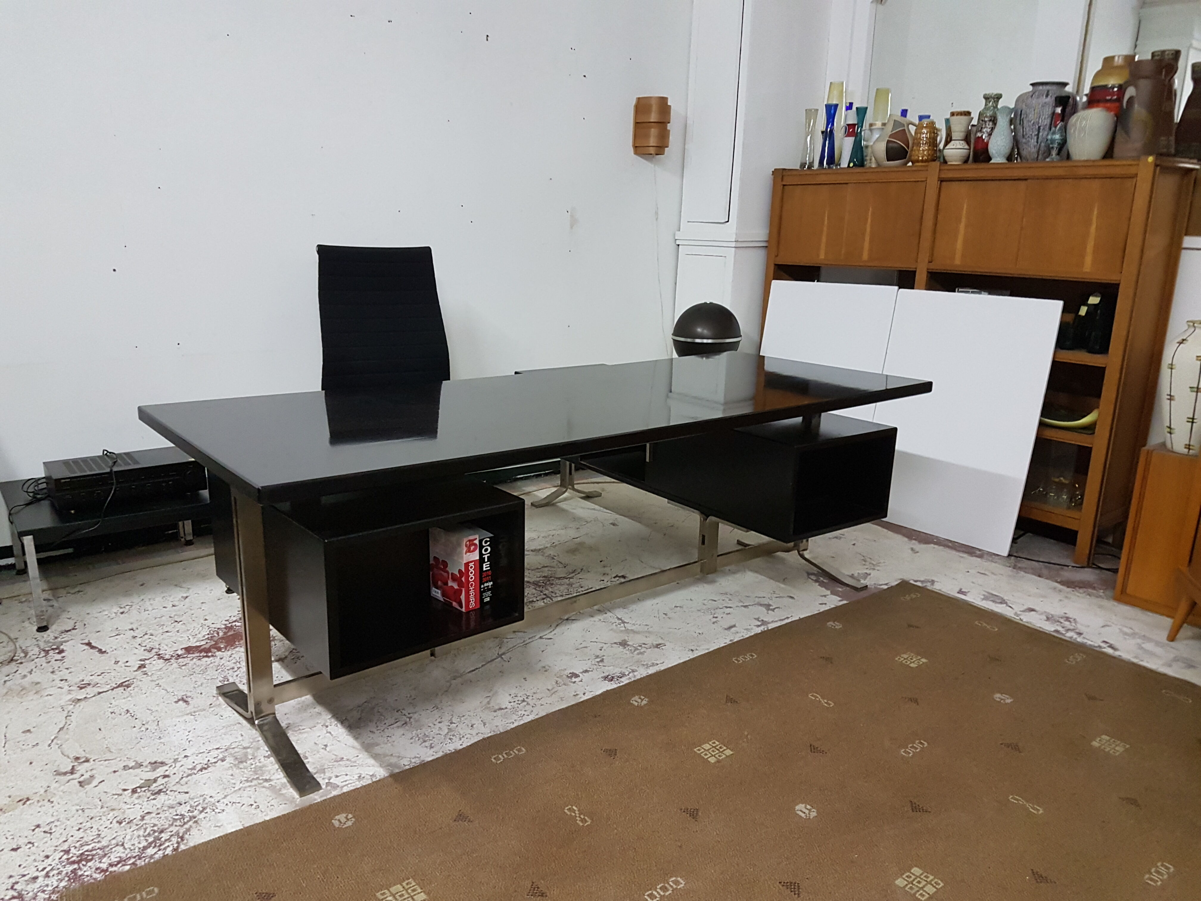 Bureau de ministre design de Gianni Moscatelli pour Formanova années 70